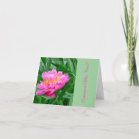 GORGEOUS DEEP PINK PEONY, "COMMENT ALLEZ-VOUS?"