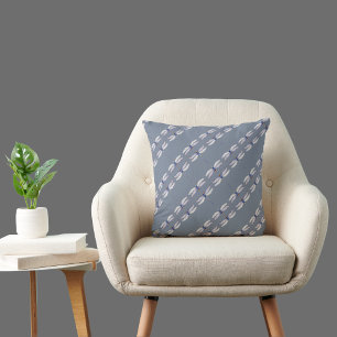 Gorgeous Dragonflies Repeated Pattern on Grey Cushion