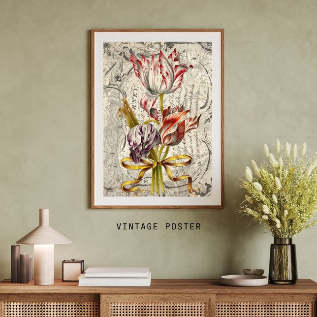 Gorgeous Dutch Tulips Vintage Decoupage Paper (Creator Uploaded)