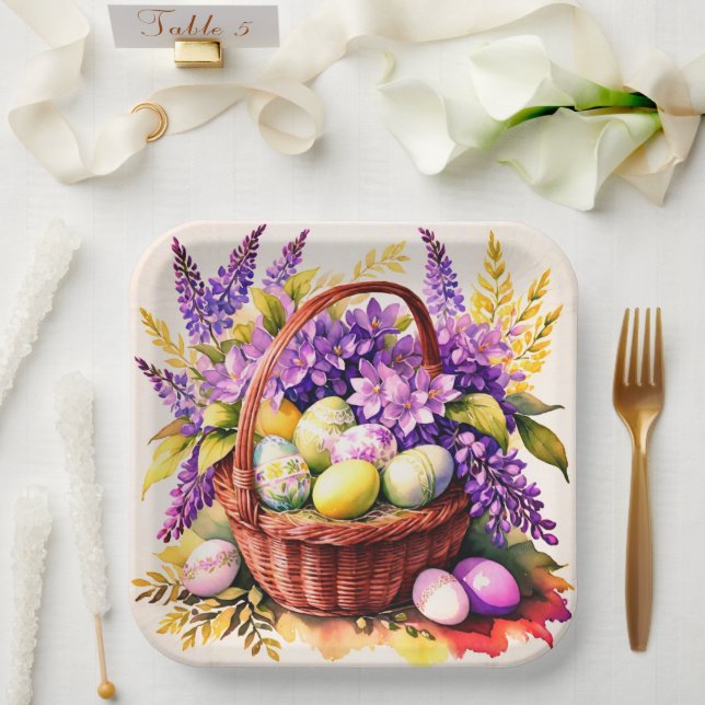 Gorgeous Easter paper plates (Wedding)