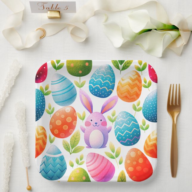 Gorgeous Easter paper plates (Wedding)