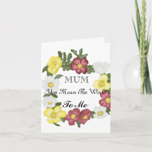 Gorgeous Editable Wild Rose Card