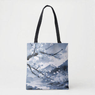 Gorgeous Elegant Japanese Cherry Blossoms Tote Bag