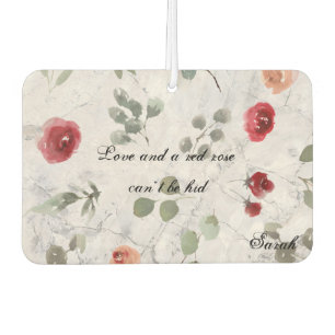 Gorgeous Elegant Marble Red Rose Case-Mate iPhone Car Air Freshener