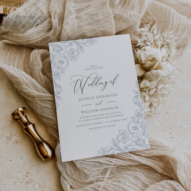 Gorgeous Elegant Vintage Wedding Invitation (Creator Uploaded)