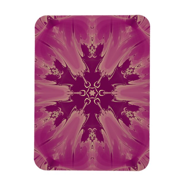Gorgeous Exotic Flower Purple Shades Magnet (Vertical)
