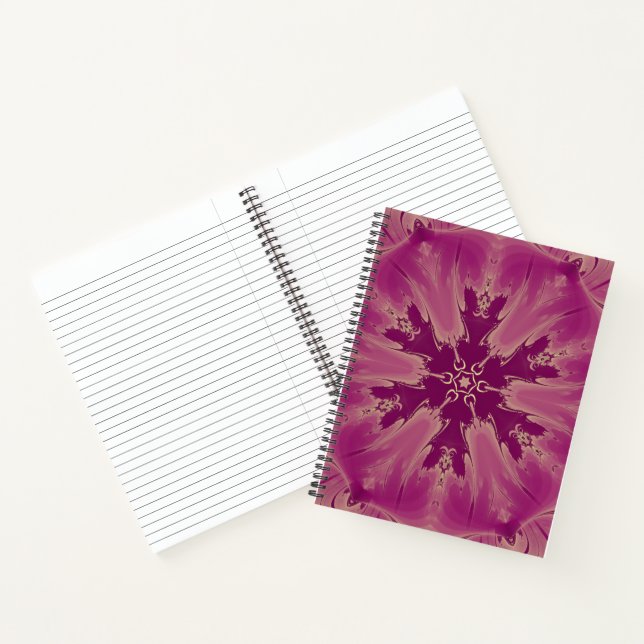 Gorgeous Exotic Flower Purple Shades Notebook (Inside)