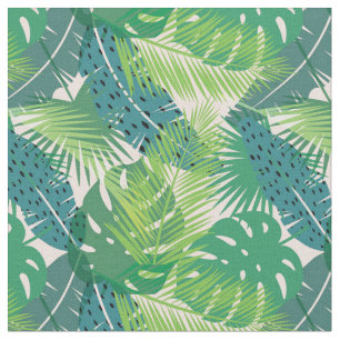 Gorgeous Exotic Palm Leaves Fabric