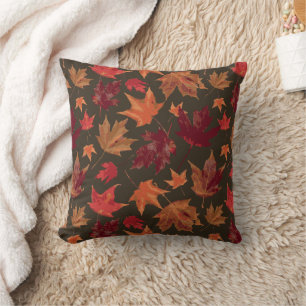 Gorgeous Fall Autumn Leaves Coordinating Cushion