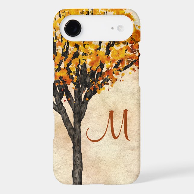 Gorgeous Fall Autumn Tree Monogram Initial Case-Mate Samsung Galaxy Case (Back)