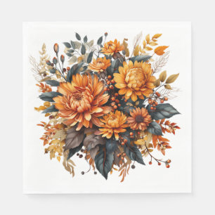 Gorgeous Fall Floral  Napkin