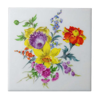 Gorgeous Floral Bouquet Backsplash Ceramic Tile