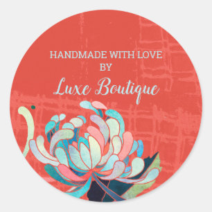 Gorgeous Floral Business Handmade Product Label