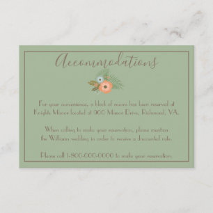 Gorgeous Floral Enclosure Card