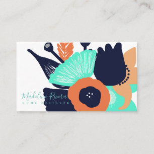 Gorgeous Floral Modern Designer Business Card