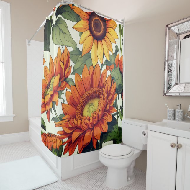 Gorgeous floral  shower curtain (In Situ)