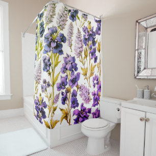 Gorgeous floral shower curtain