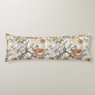 Gorgeous flowers body cushion