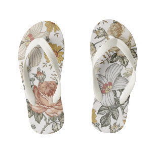 Gorgeous flowers kid's jandals
