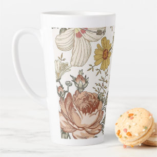 Gorgeous flowers latte mug