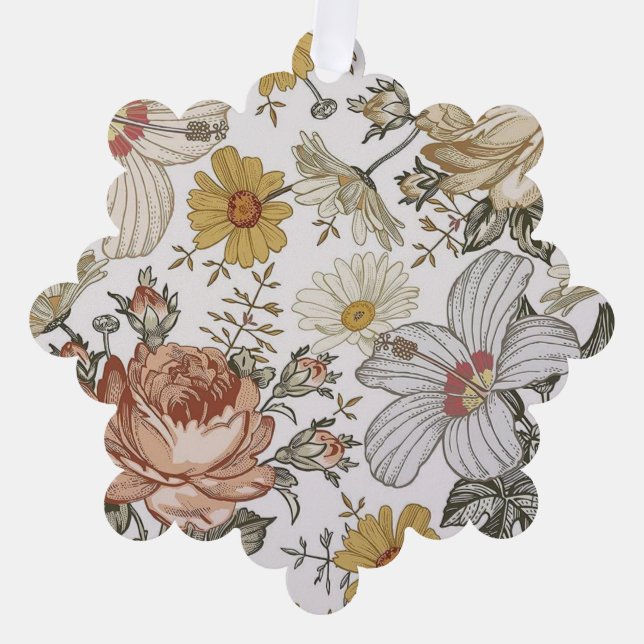 Gorgeous flowers tree decoration card (Front)
