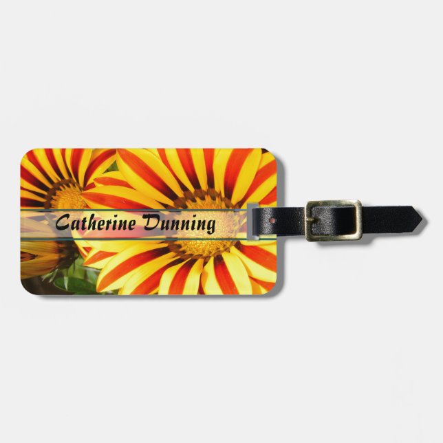Gorgeous Gazanias Luggage Tag (Front Horizontal)