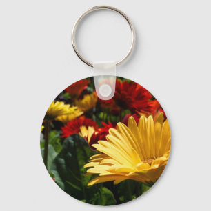 Gorgeous Gerbers Key Ring