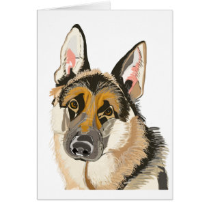 Gorgeous German Shepherd, Alsation Dog Drawing