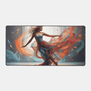 Gorgeous Girl Perform Modern Dance #1 Desk Mat