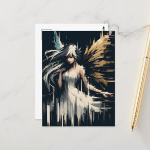 Gorgeous Glitch Fairy Postcard
