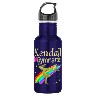 GORGEOUS GOLD CUSTOM GYMNAST WATER BOTTLE
