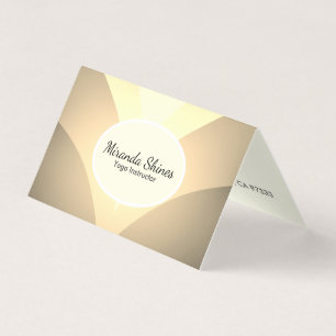 Gorgeous Golden Lotus Flower Business Card