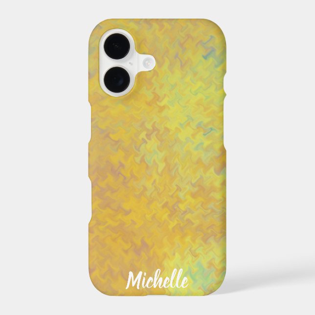 Gorgeous Golden Marbled Art Personalised (Back)