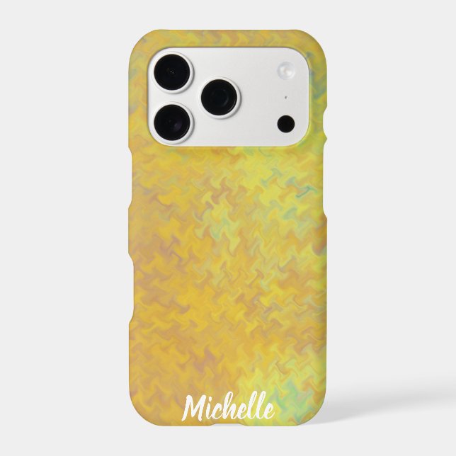 Gorgeous Golden Marbled Art Personalised (Back)