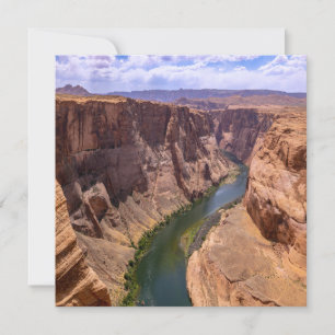 Gorgeous Grand Canyon And Colorado River Landscape Card