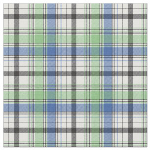 Gorgeous Green and Blue Spring Plaid Fabric