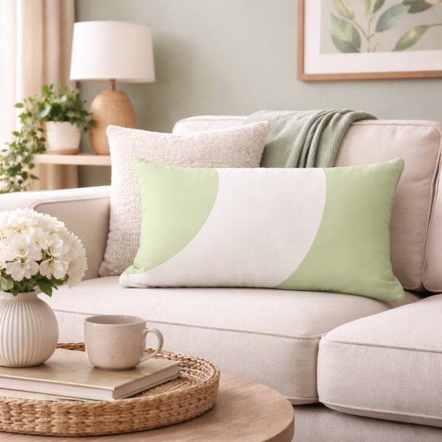 Gorgeous green and white lumbar cushion (Creator Uploaded)