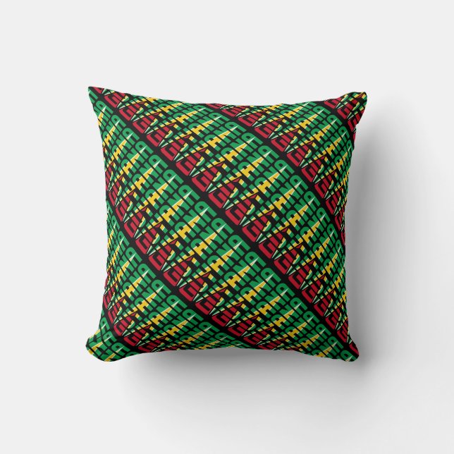 Gorgeous Guyana National Flag Cushion (Front)