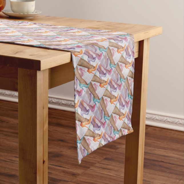 GORGEOUS HI HEELS SHORT TABLE RUNNER (In Situ)