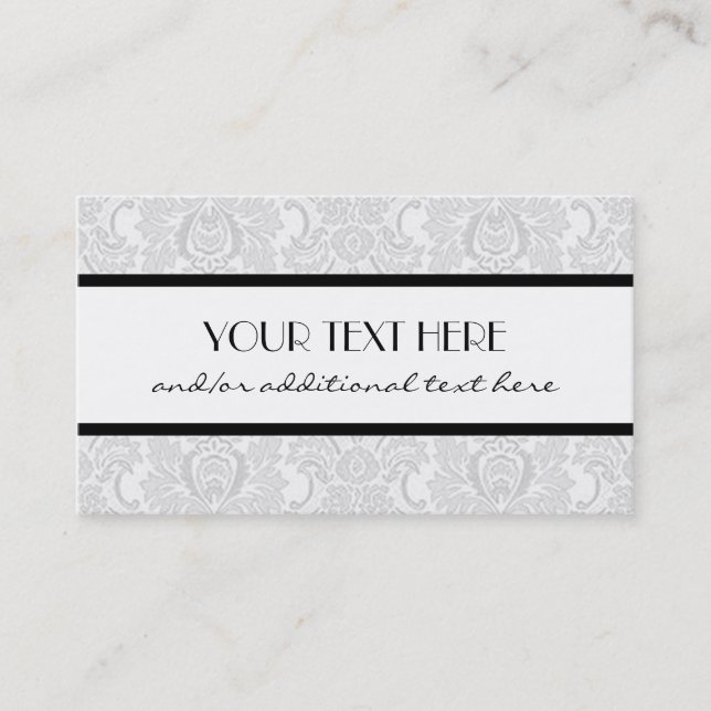 Gorgeous in Grey Business Card (Front)