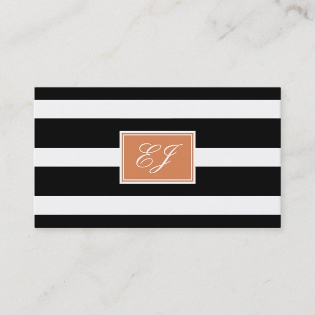 Gorgeous Initials Calling Card (Front)