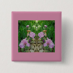 Gorgeous Iris Fantasy Pathway 15 Cm Square Badge