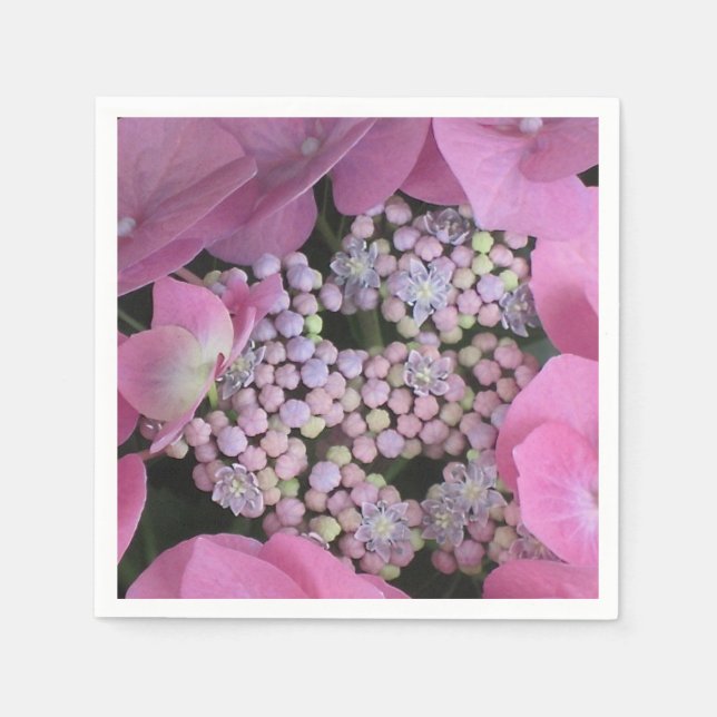 Gorgeous Lace Hydrangea Blossom Napkin (Front)