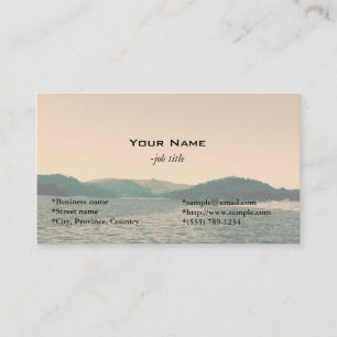 Gorgeous landscape photo art business cards