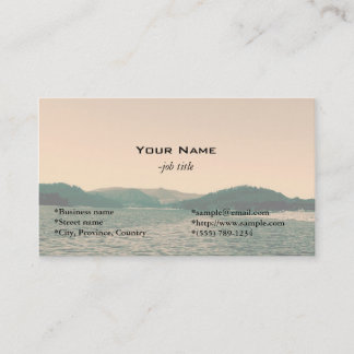 Gorgeous landscape photo art business cards