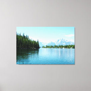 gorgeous landscape photography - lake, mountain, canvas print