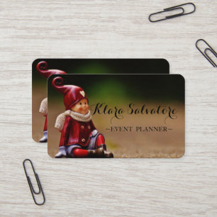 Gorgeous Magnificent Chrtistmas Boy Doll Business Card