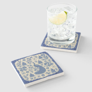 Gorgeous Mahjong Toile Stone Coaster