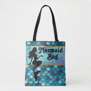 Gorgeous Mermaid Nautical Tote Bag
