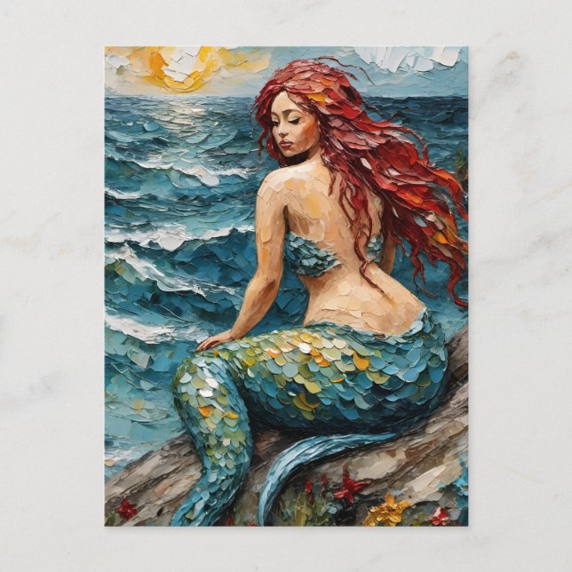 Gorgeous Mermaid Postcard (Front)